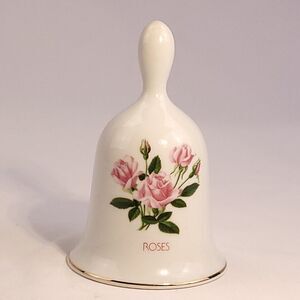 BELL Roses FLORAL PORTRAITS Series 1 Designers Collection Porcelain Bell